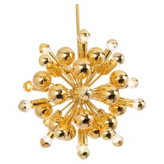 Raro lampadario Sputnik in ottone di Cosack, Germania, anni '70