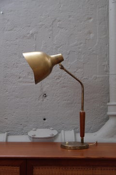 Brass Table Lamp, Sweden, 1950s