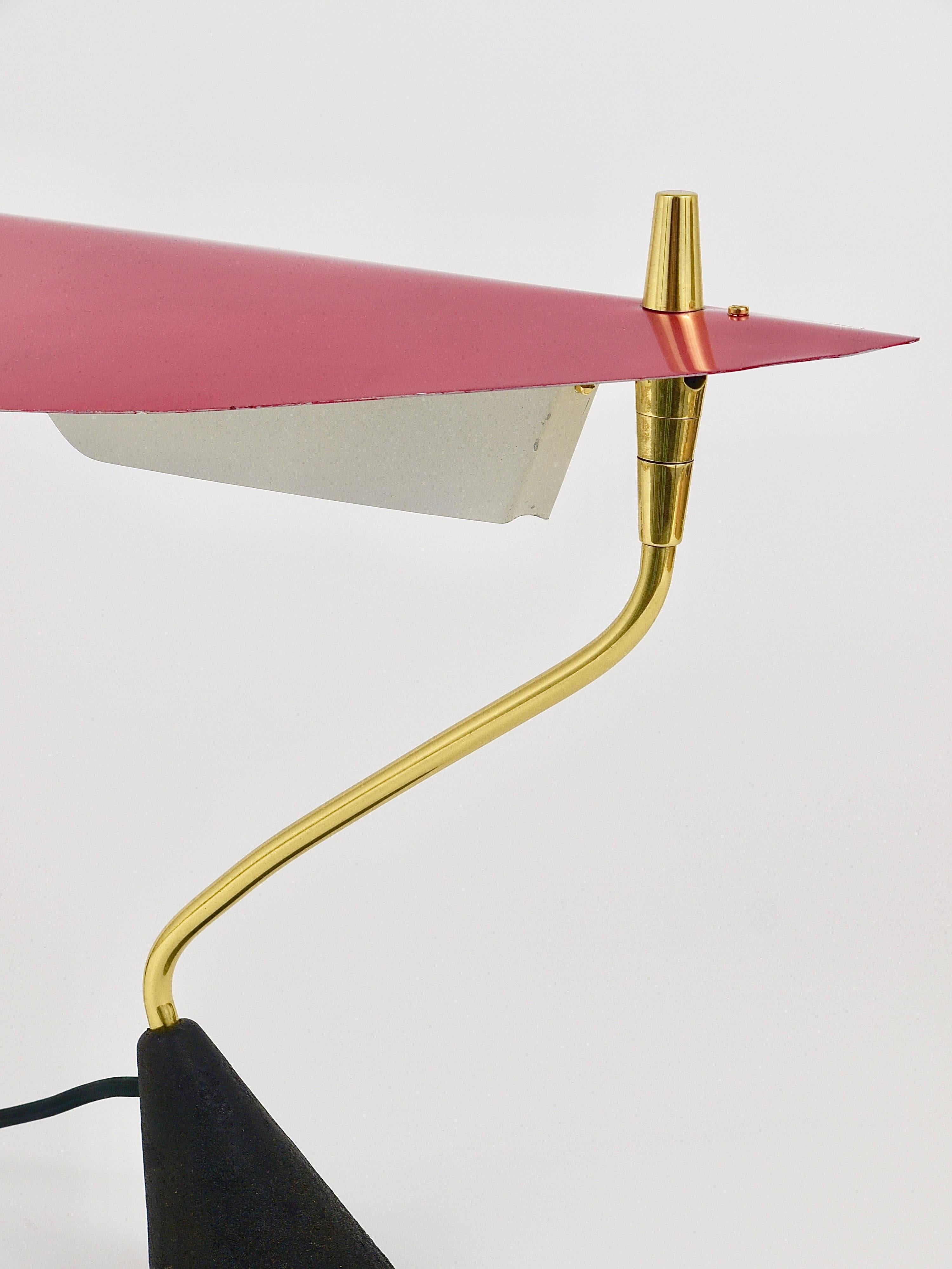 Rare Brass Table Lamp by Karl Hagenauer, Austria, 1950s 13