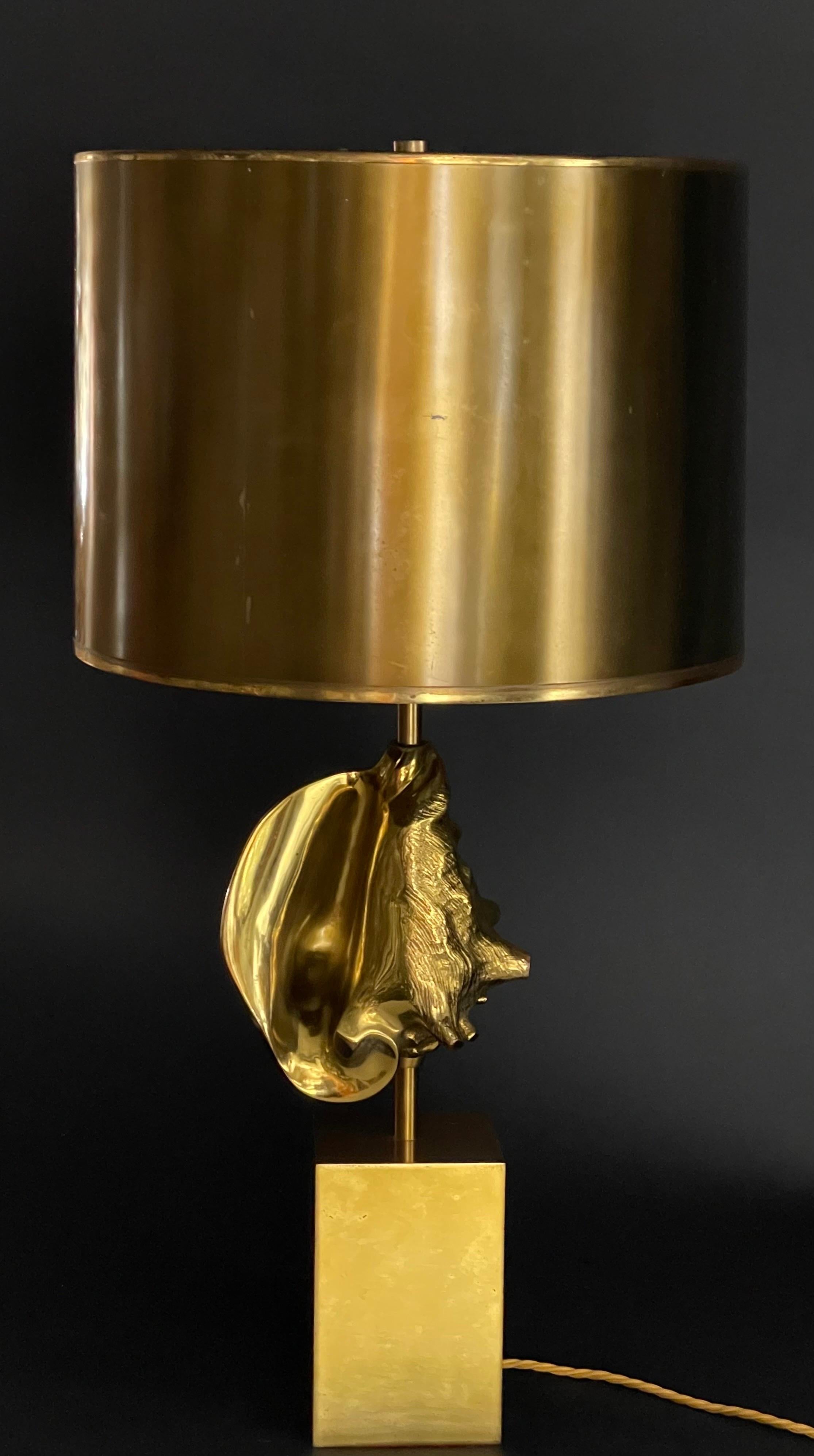 Rare Brass Table Lamp 
