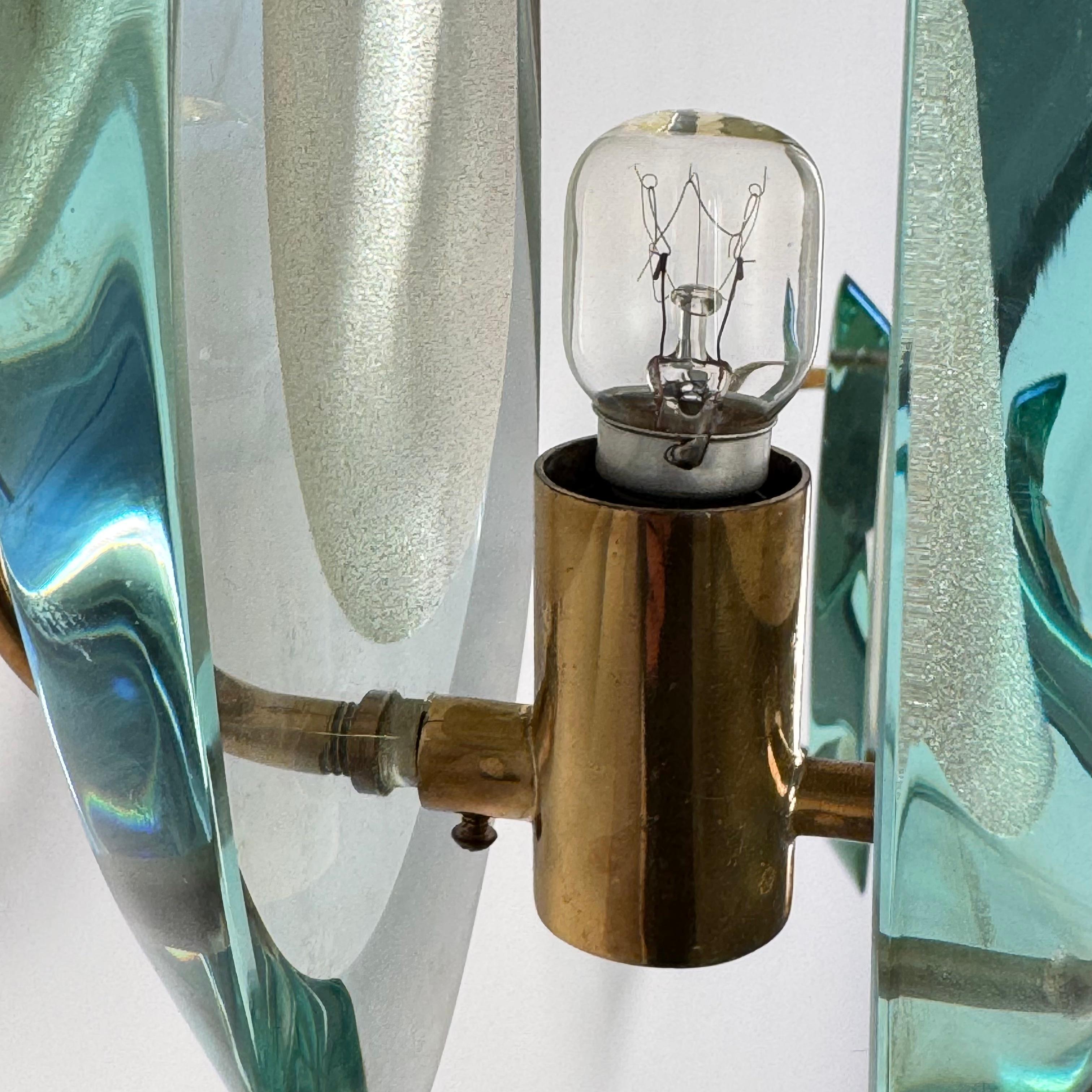 Rara versión de latón Modelo 2093 Apliques de Max Ingrand para Fontana Arte, años 60 en venta 8