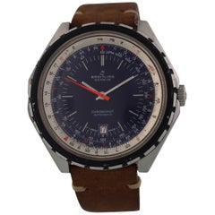 Rare Breitling 188 Chronomat Lapis Blue Dial Prototype Watch