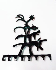 Rare "Bremen Town Musicians" Key Hanger by Walter Bosse
