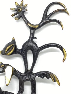 Rare "Bremen Town Musicians" Key Hanger Wall Decoration by Walter Bosse