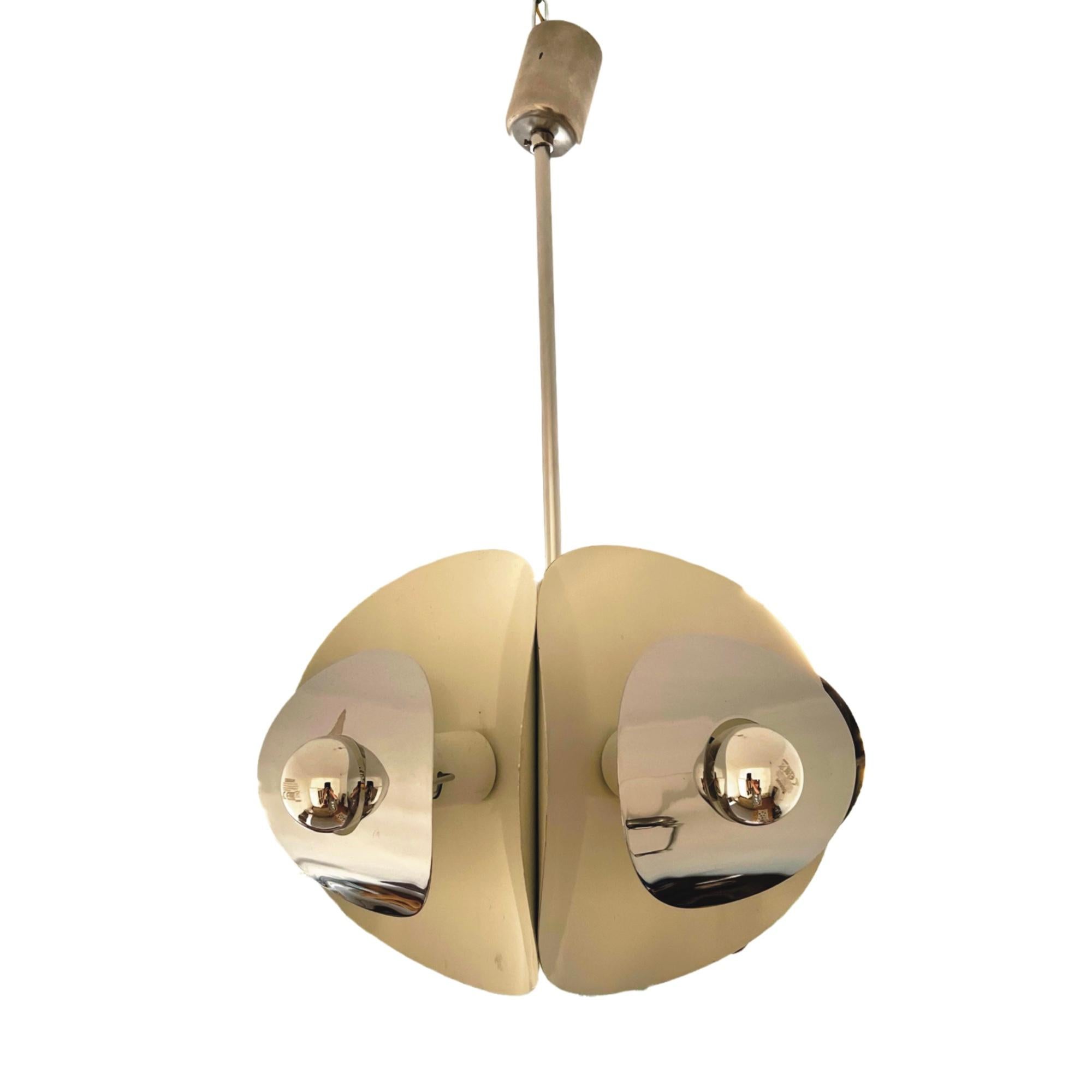 Moderne Rare lampe à suspension Brevettato, Italie, années 1970 en vente