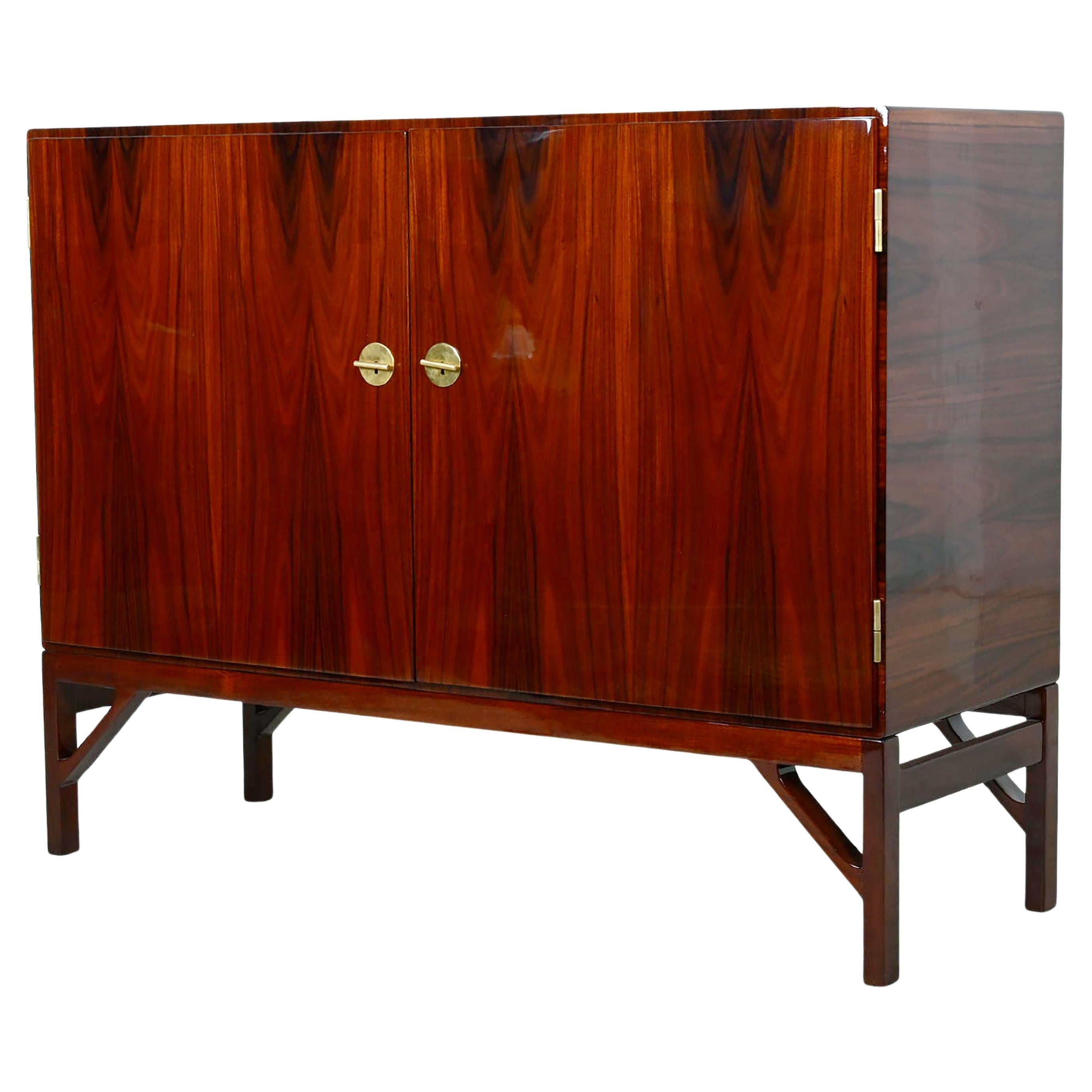 Raro mobile portavivande in legno massiccio di Børge Mogensen Modello 232 in vendita