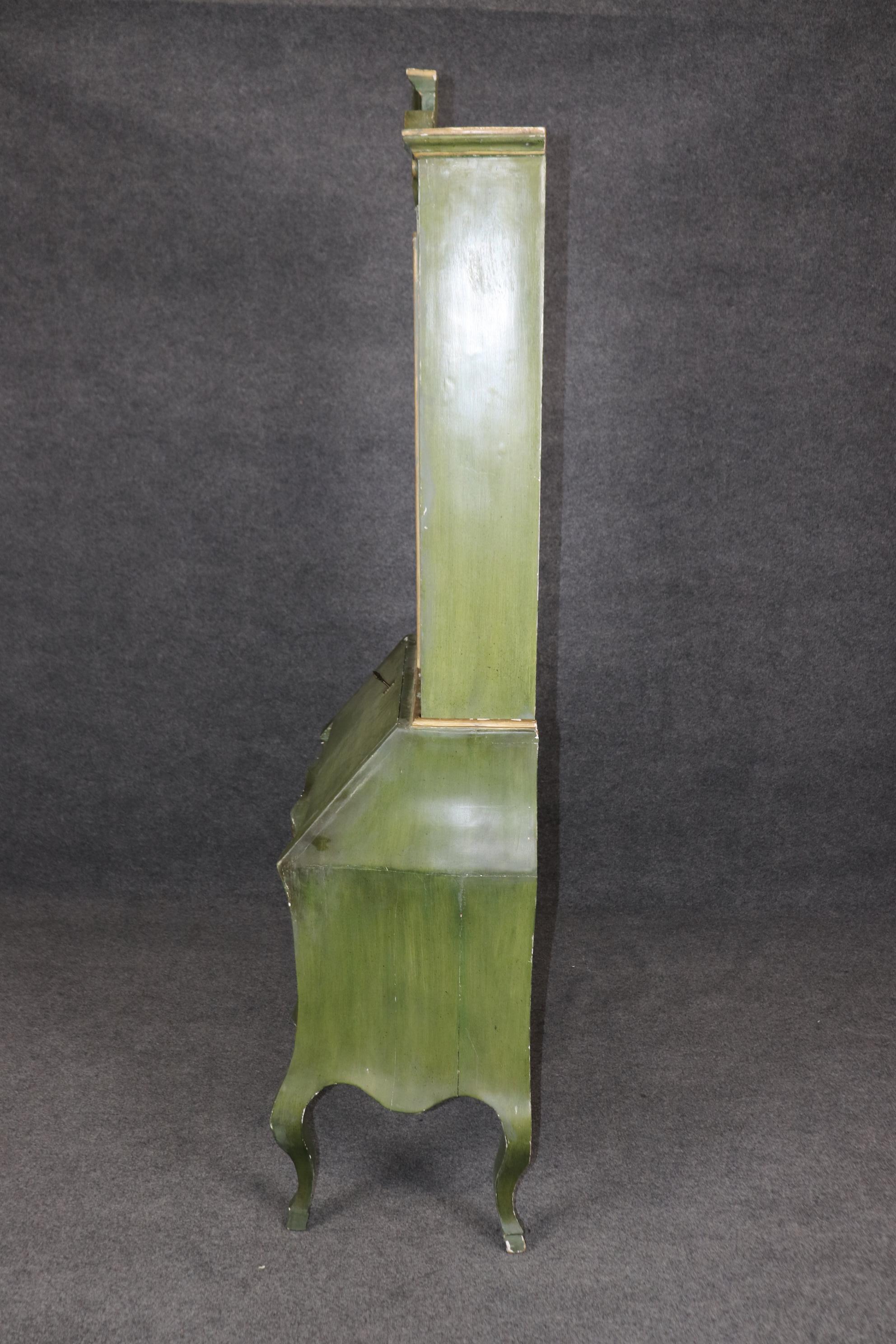 green secretary desk
