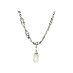 Rare Briolette Diamond Necklace