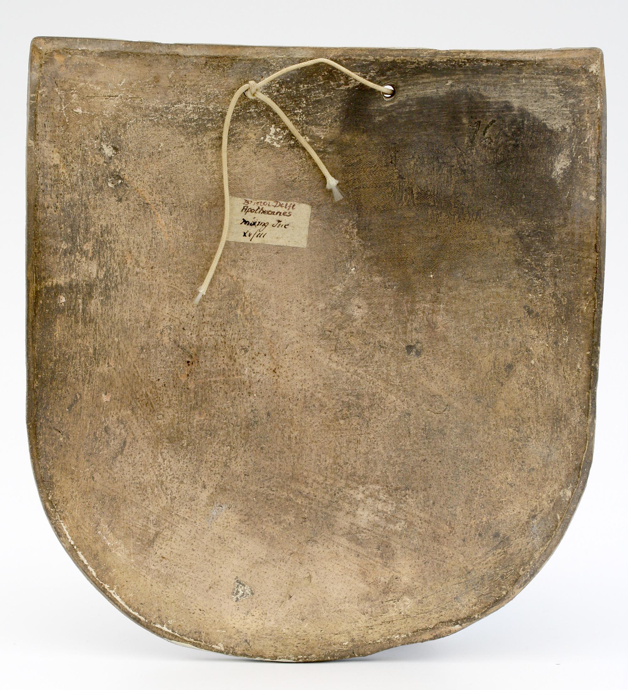 Rare Bristol Delft Pottery Apothecary Pill Slab, 17th Century 1