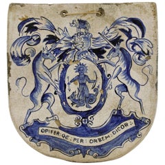 Rare Bristol Delft Pottery Apothecary Pill Slab, 17th Century