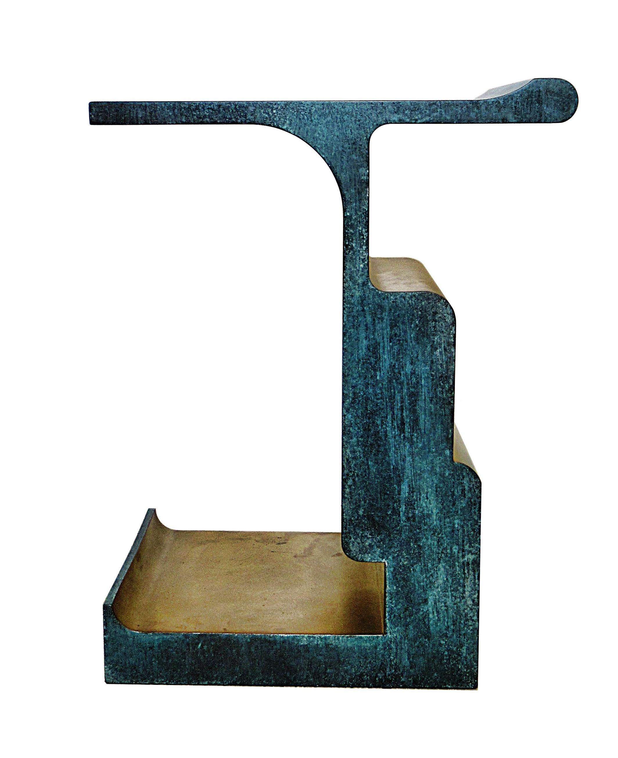 Rare bronze and patinated bronze XiangSheng table #1, Studio MVW.
 