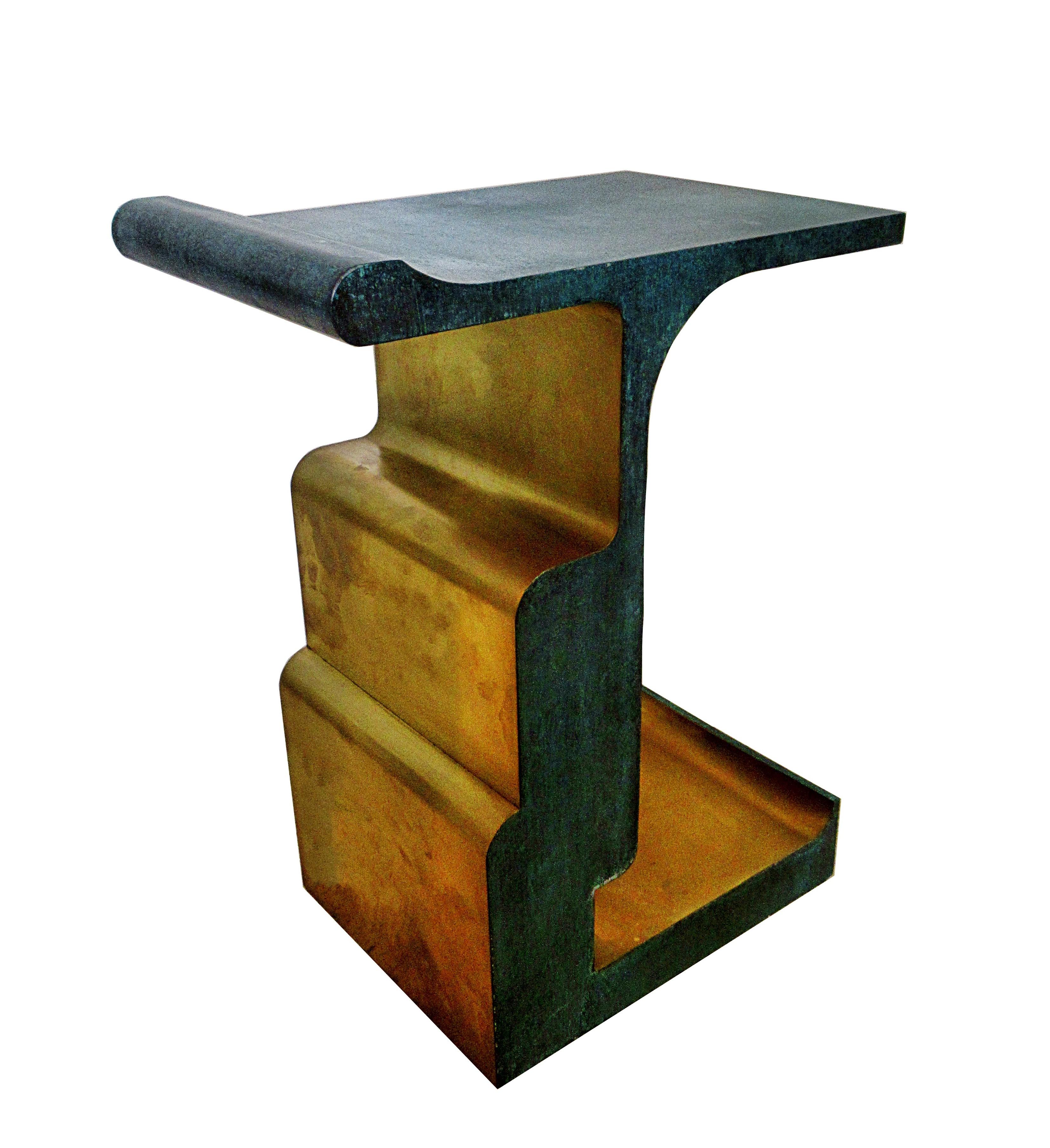 American Rare Bronze and Patinated Bronze XiangSheng Table #1, Studio MVW