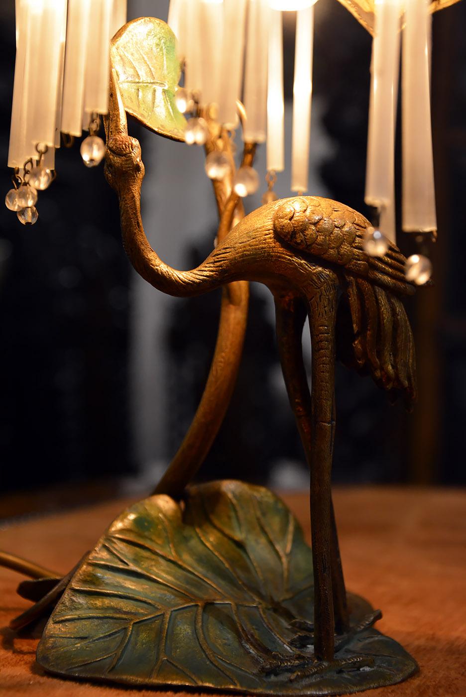 Rare Bronze Figural Art Nouveau Lamp, circa 1900  In Good Condition For Sale In Liverpool, GB