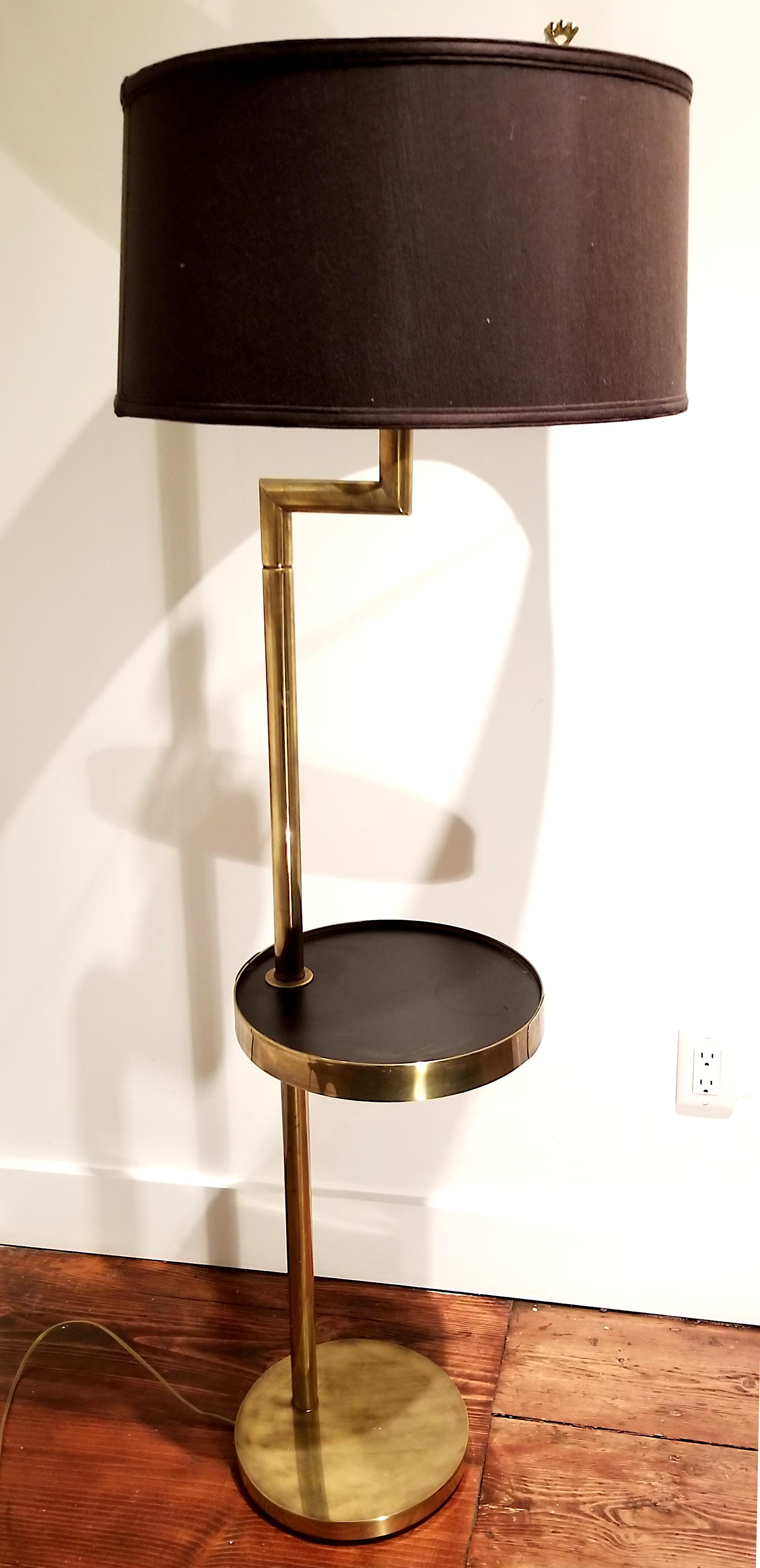 Rare Bronze Floor Lamp by Hart Associates In Excellent Condition In New York, NY