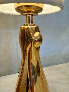 Rare Bronze Italian Lamps w/ Paper Shades