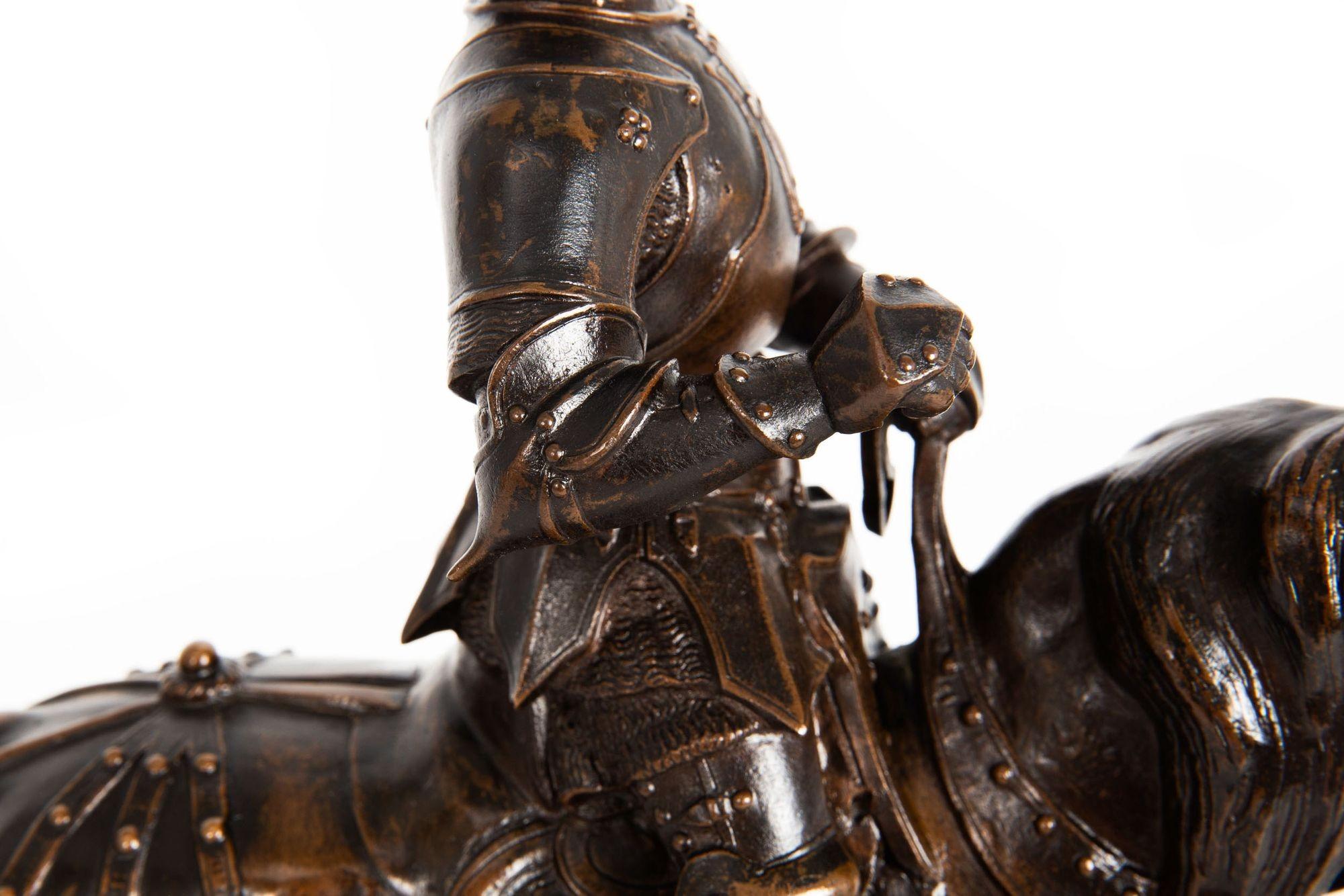 Rare sculpture de Charles VII, Le Victorieux par Antoine-Louis Barye en vente 13