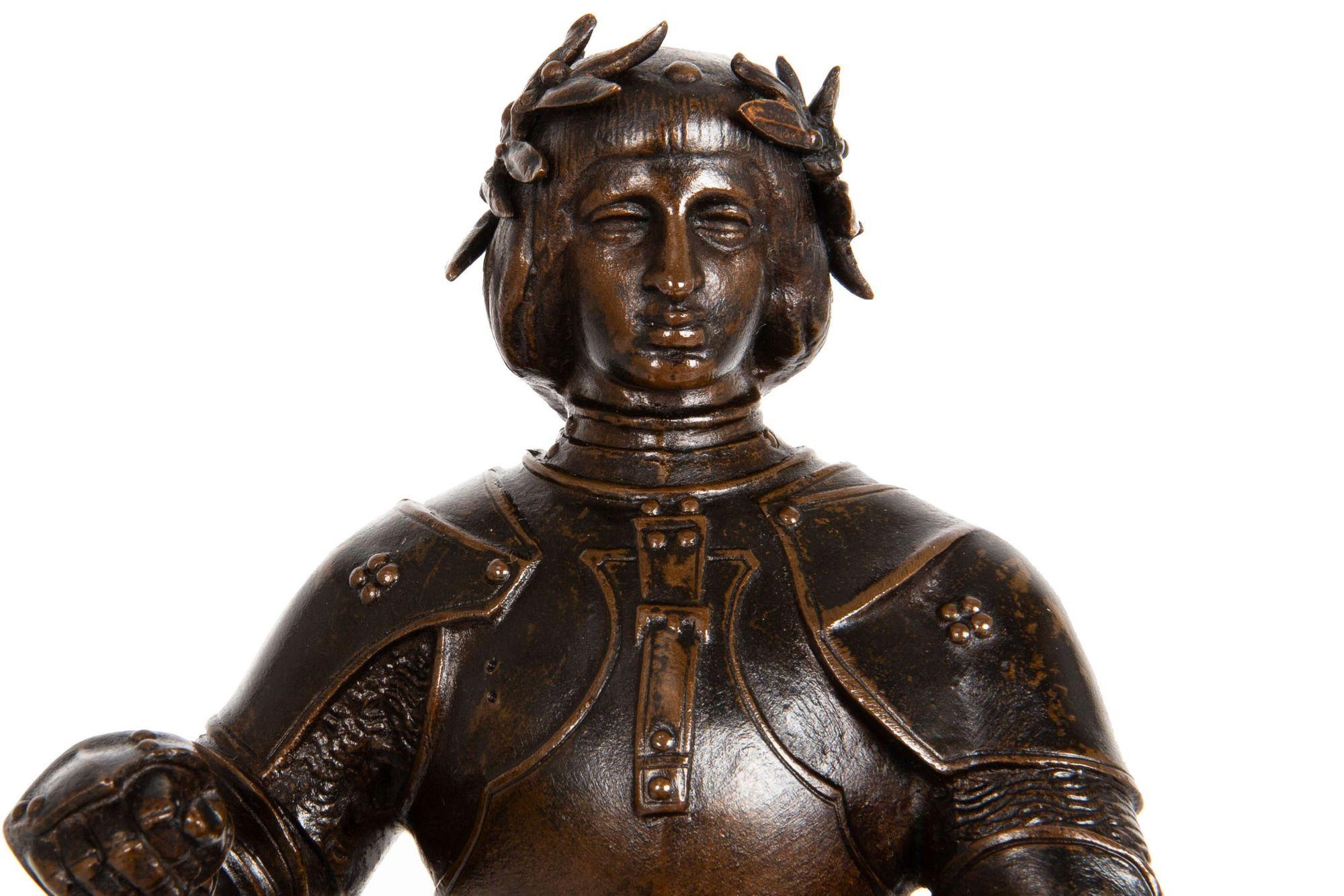 Rare Bronze Sculpture “Charles VII, The Victorious” by Antoine-Louis Barye In Good Condition For Sale In Shippensburg, PA