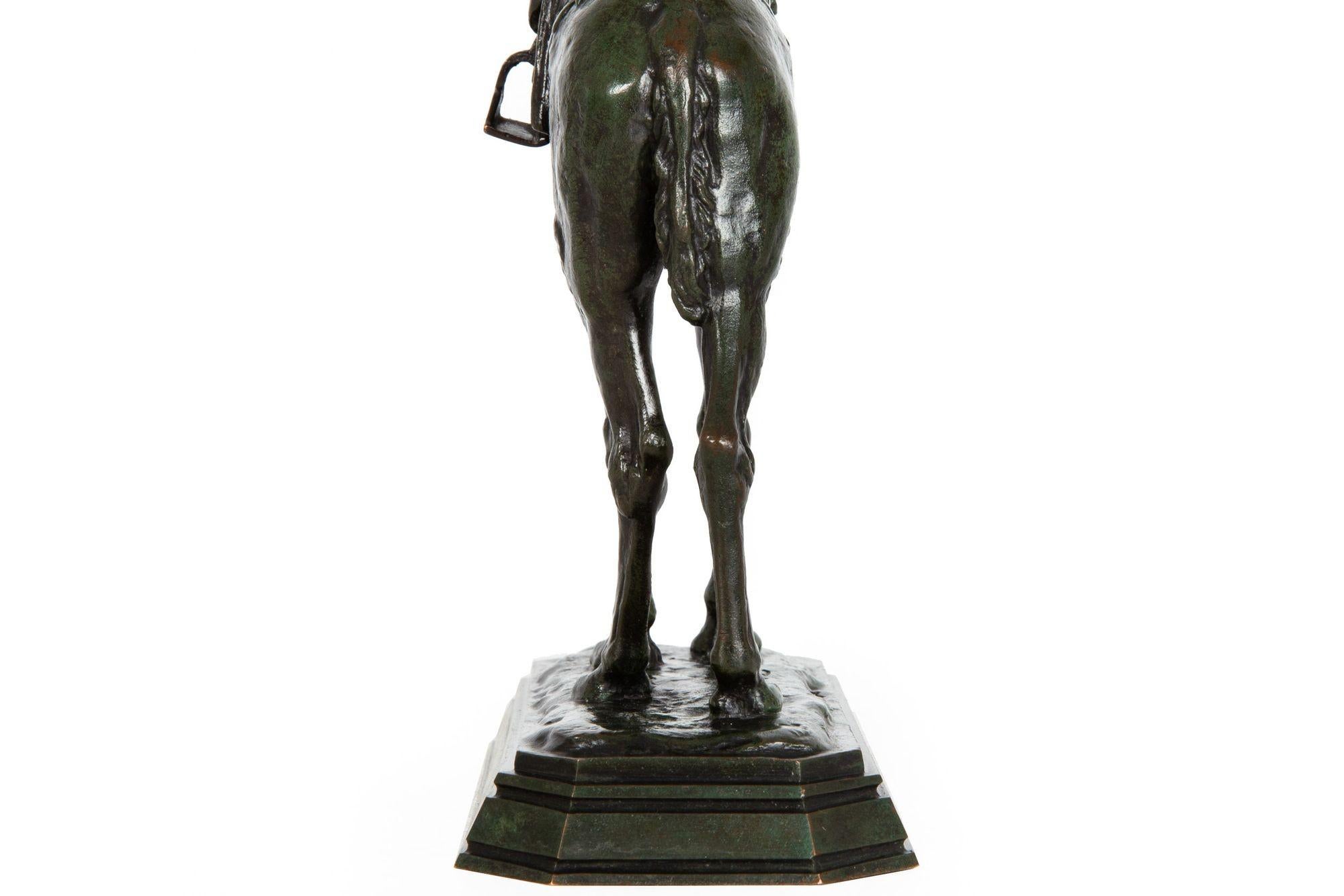 Rare sculpture en bronze d'un arabe sur un chameau par Antoine-Louis Barye circa 1880 en vente 13