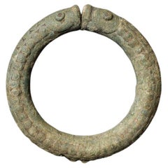 Rare Bronze Serpent Bangle – Thailand, Bronze Age (2000–1500 BCE)