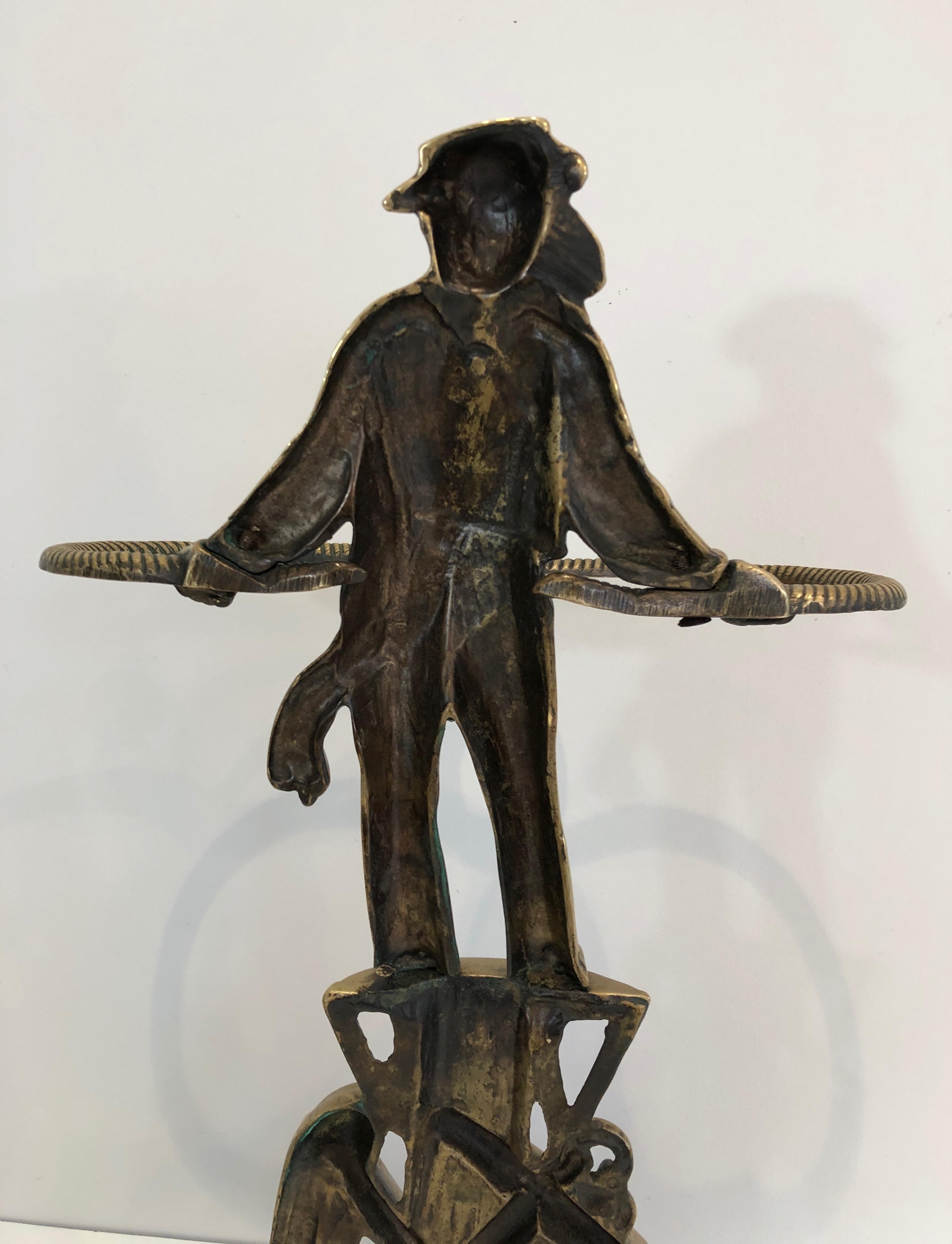 Raro portaombrelli in bronzo con marinaio, francese, circa 1970 in vendita 8