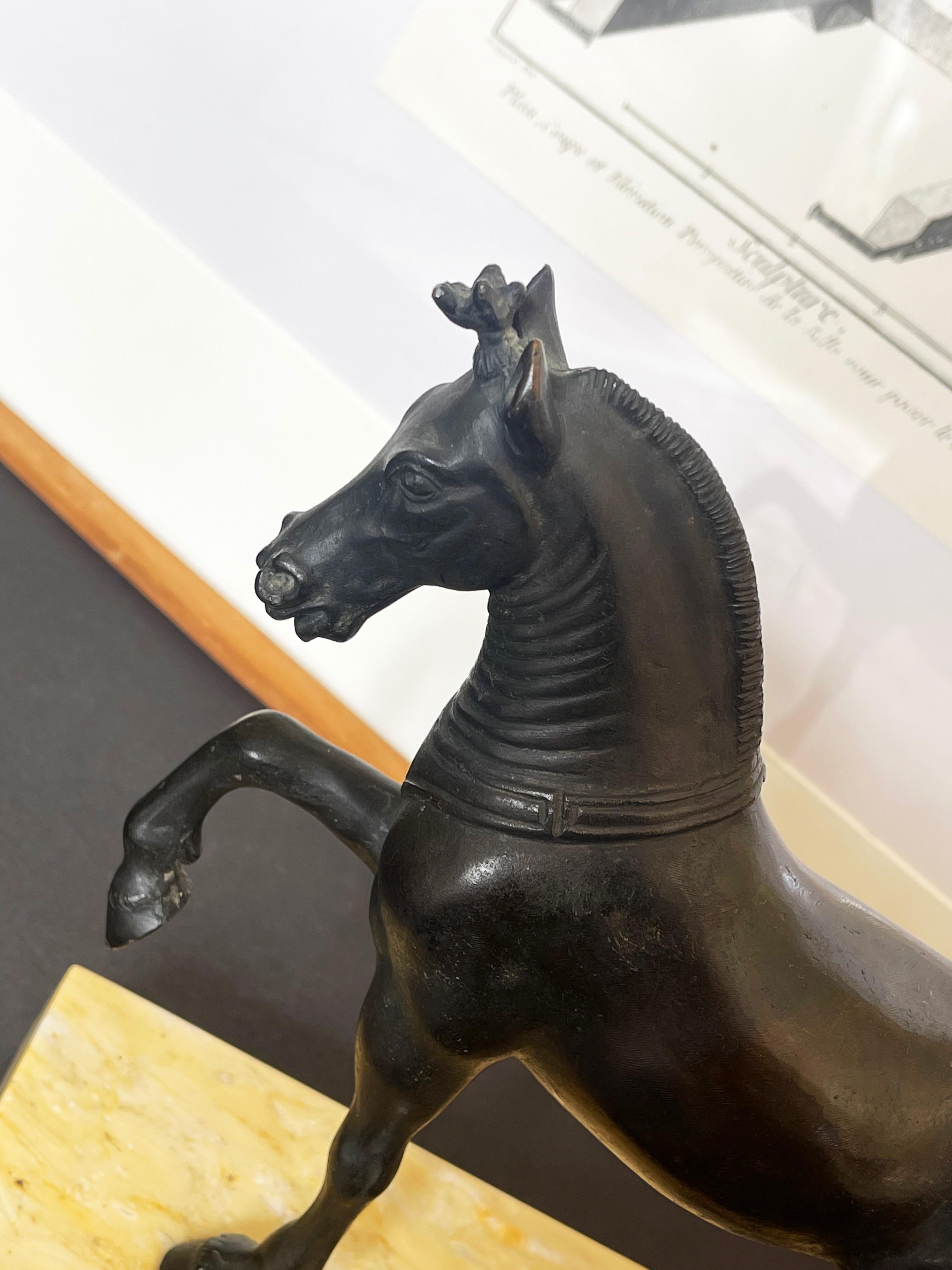 Rare cheval de marche du Quadriga Herculaneum, d'après Paderni de Camillo Bon état - En vente à Andernach, DE