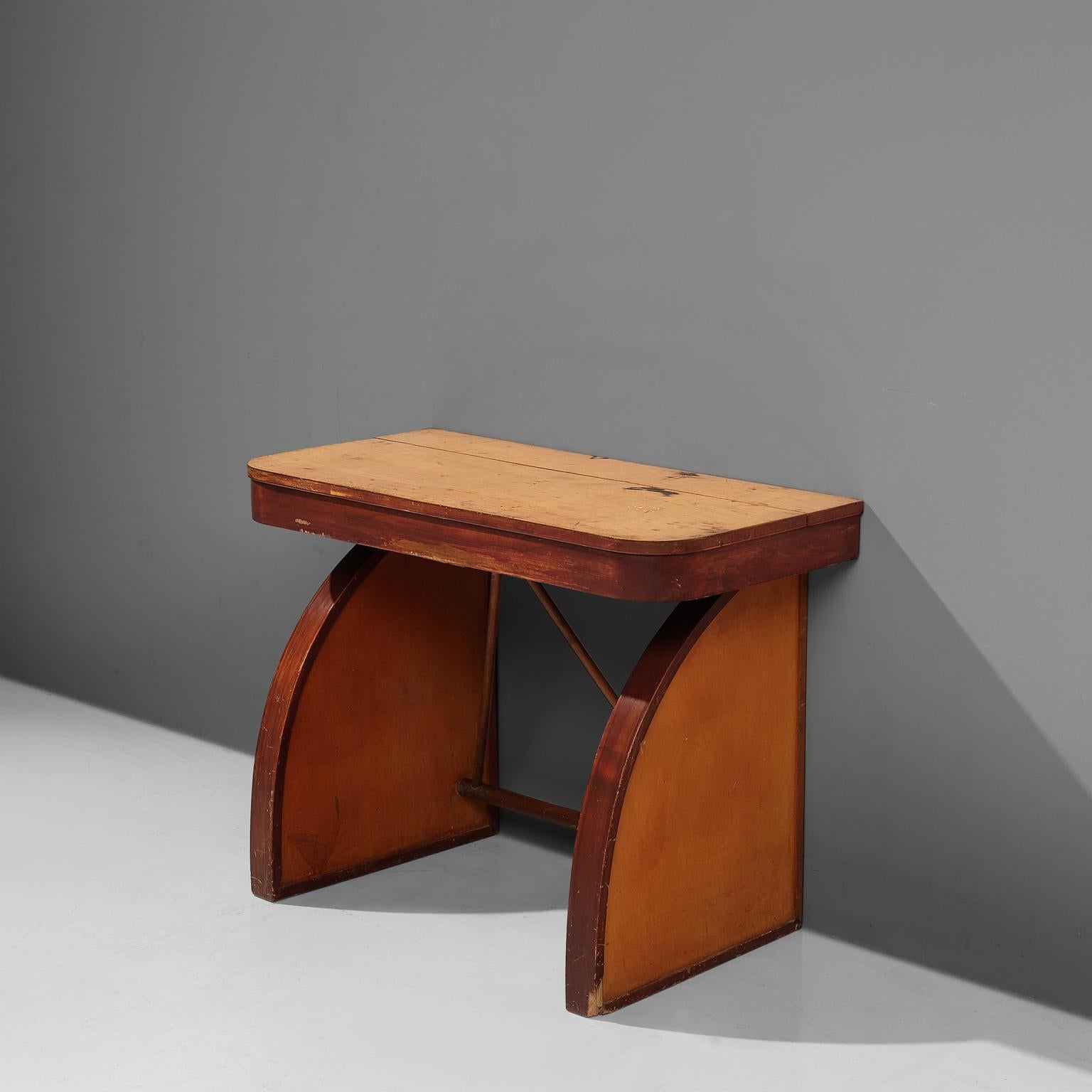 Rare Brown Saltman Desk with Chair  5
