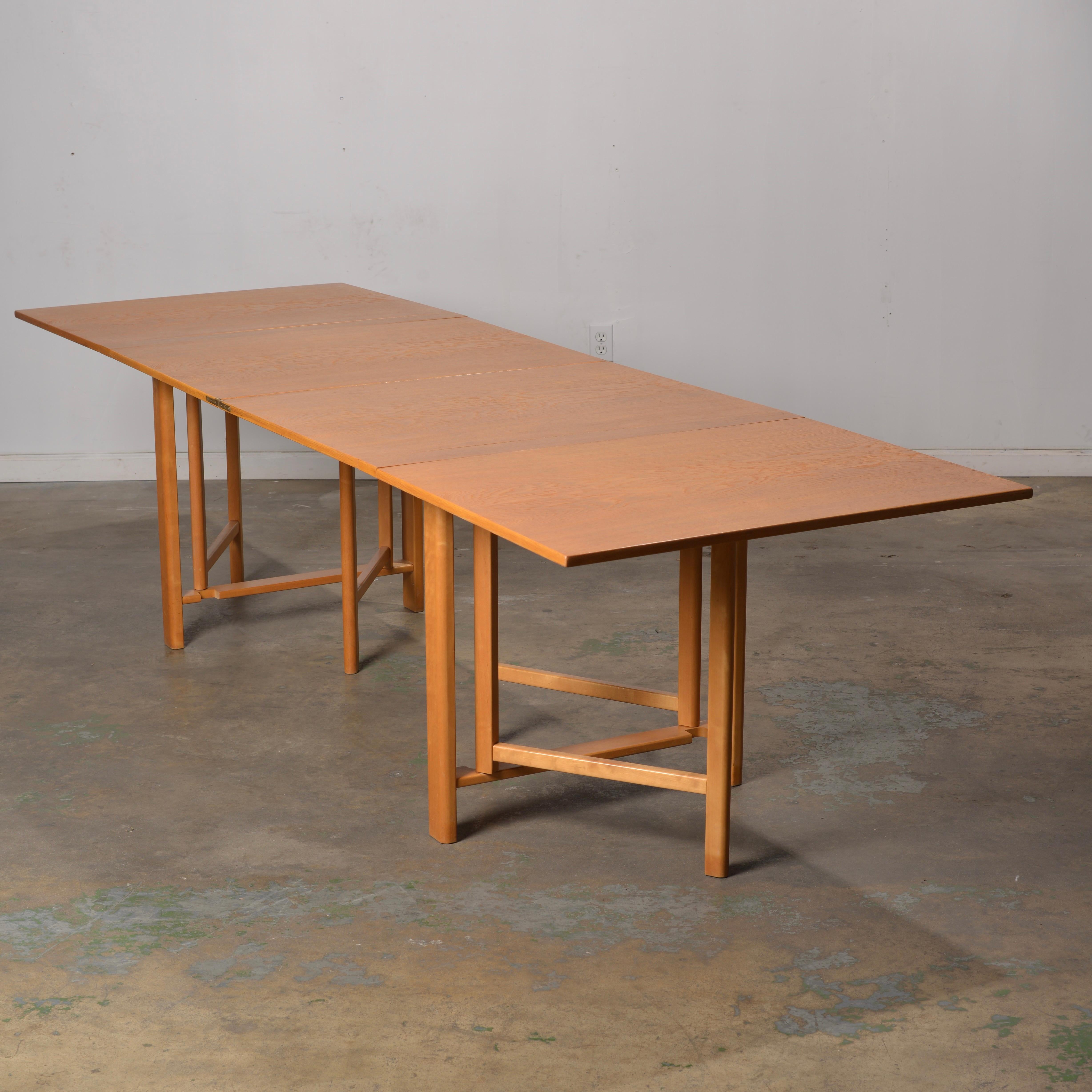 Rare table pliante Maria Flap de Bruno Mathsson en chêne, Karl Mathsson en vente 4