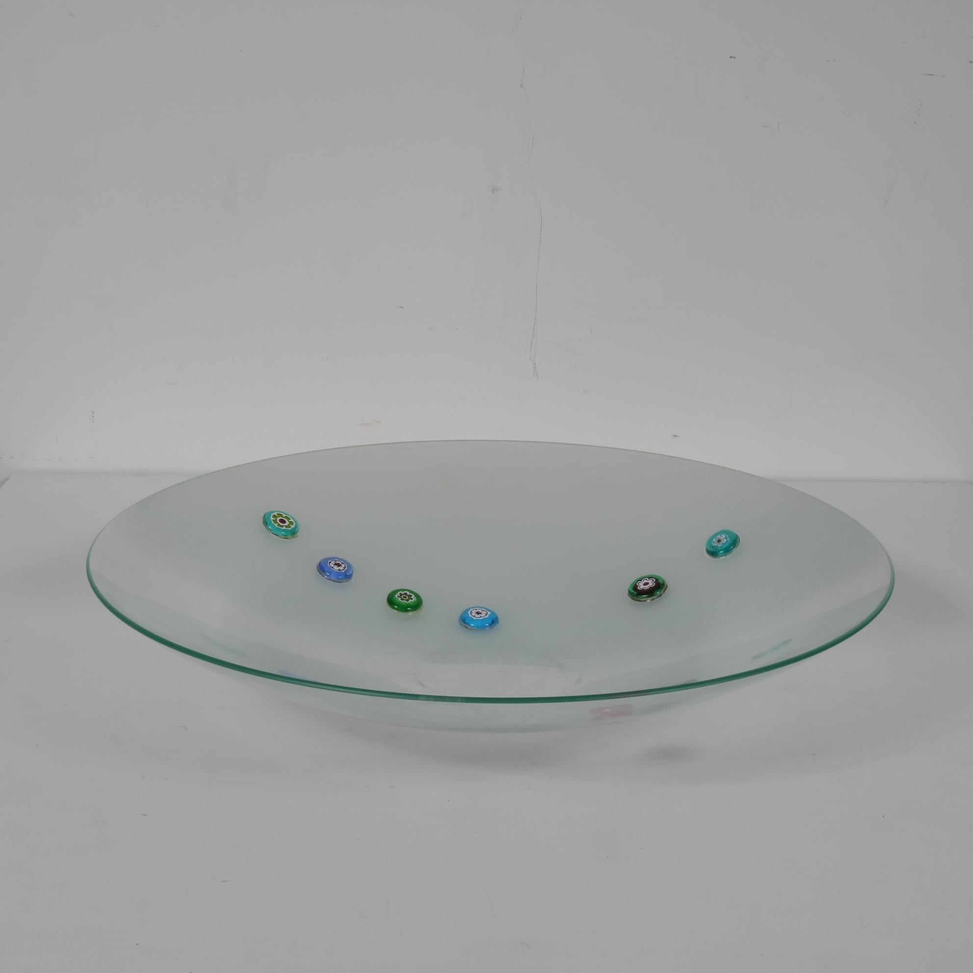 Rare Bruno Munari Glass Plate from 
