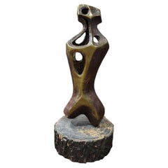 Rare Brutalist Mid Century Bronze Sculpture by Richard Myklebust