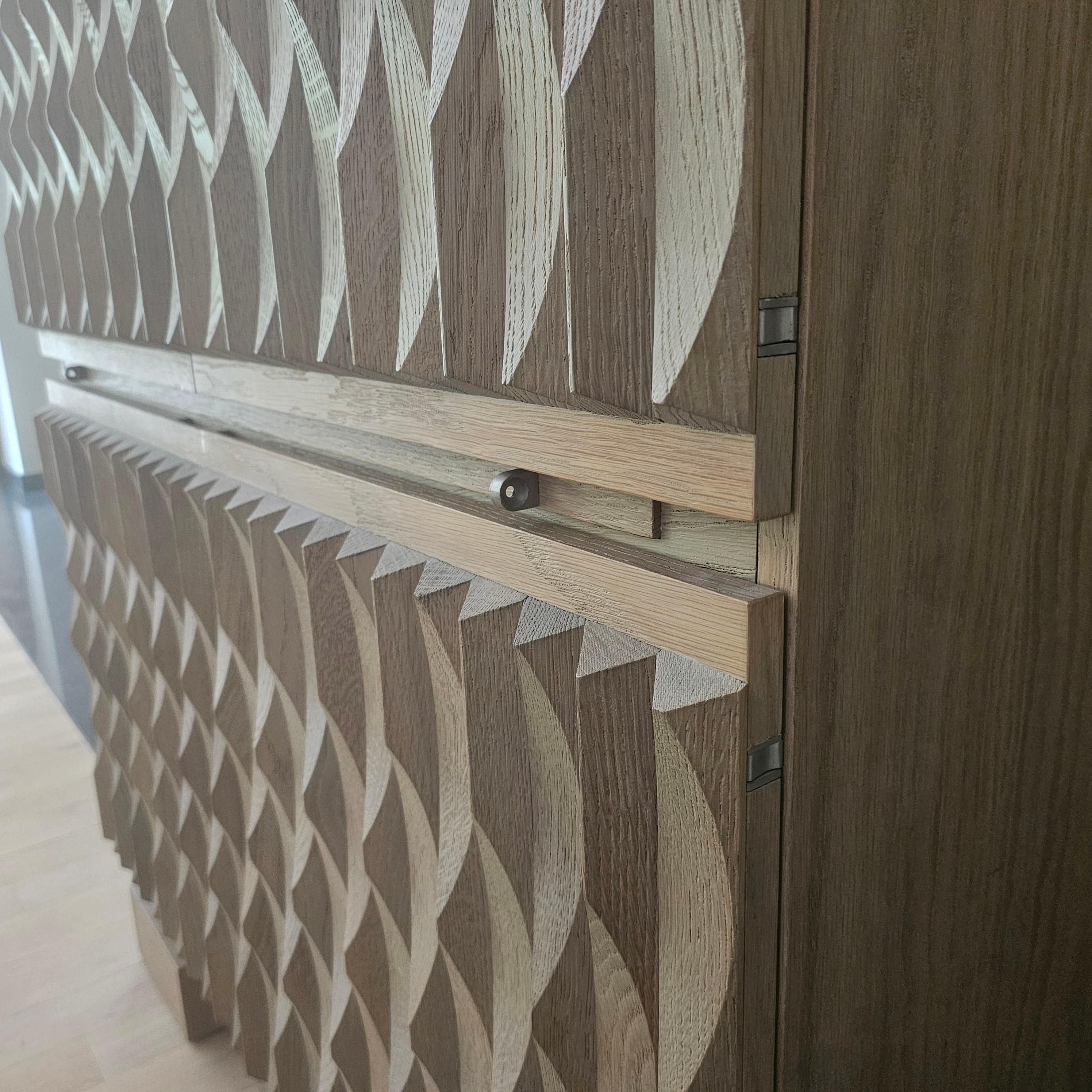 Rare  Brutalist Oak Bar, Original Edition 