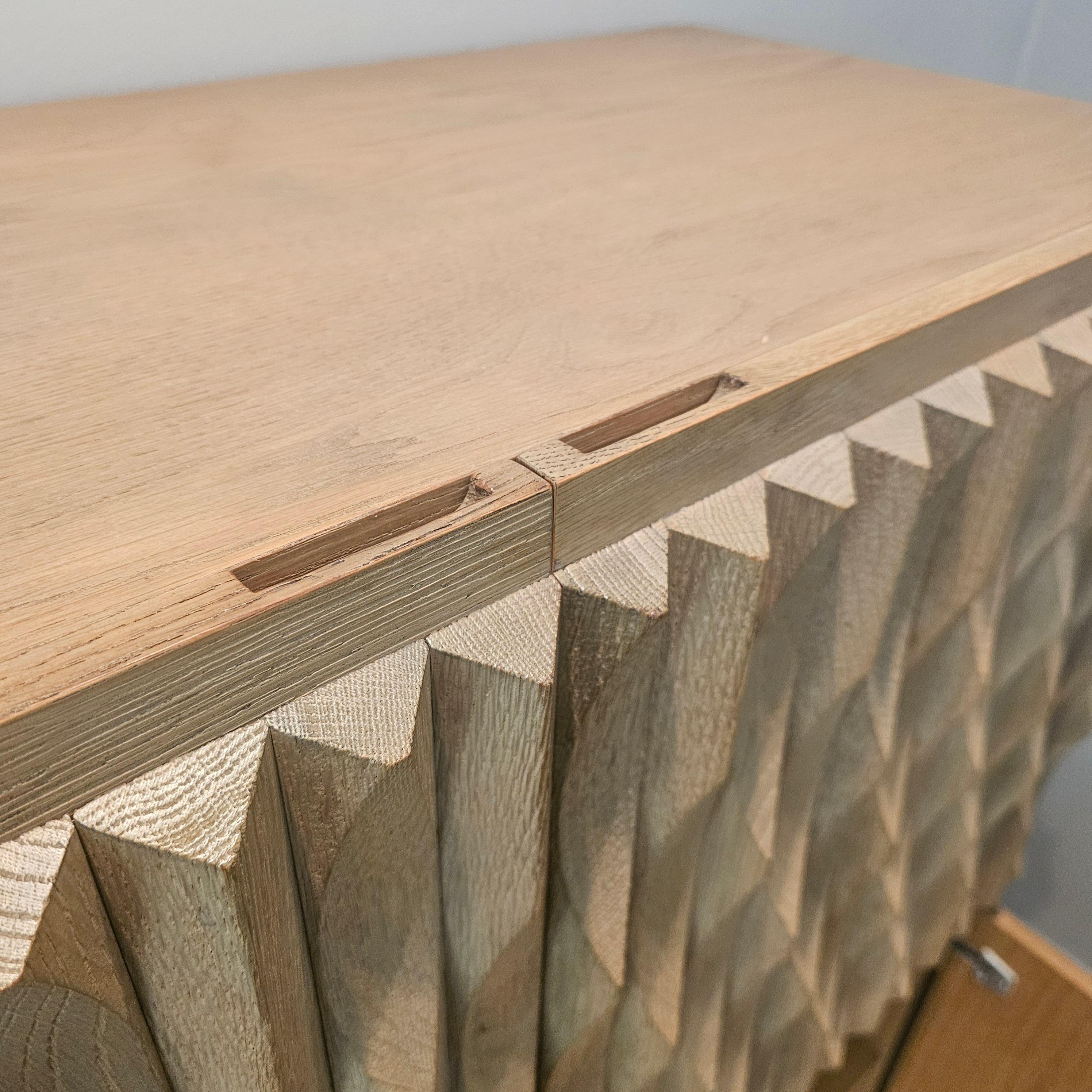 Rare  Brutalist Oak Bar, Original Edition 