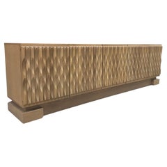 Rare  Brutalist Oak Sideboard, Original Edition "Niagara" from "Aurora"