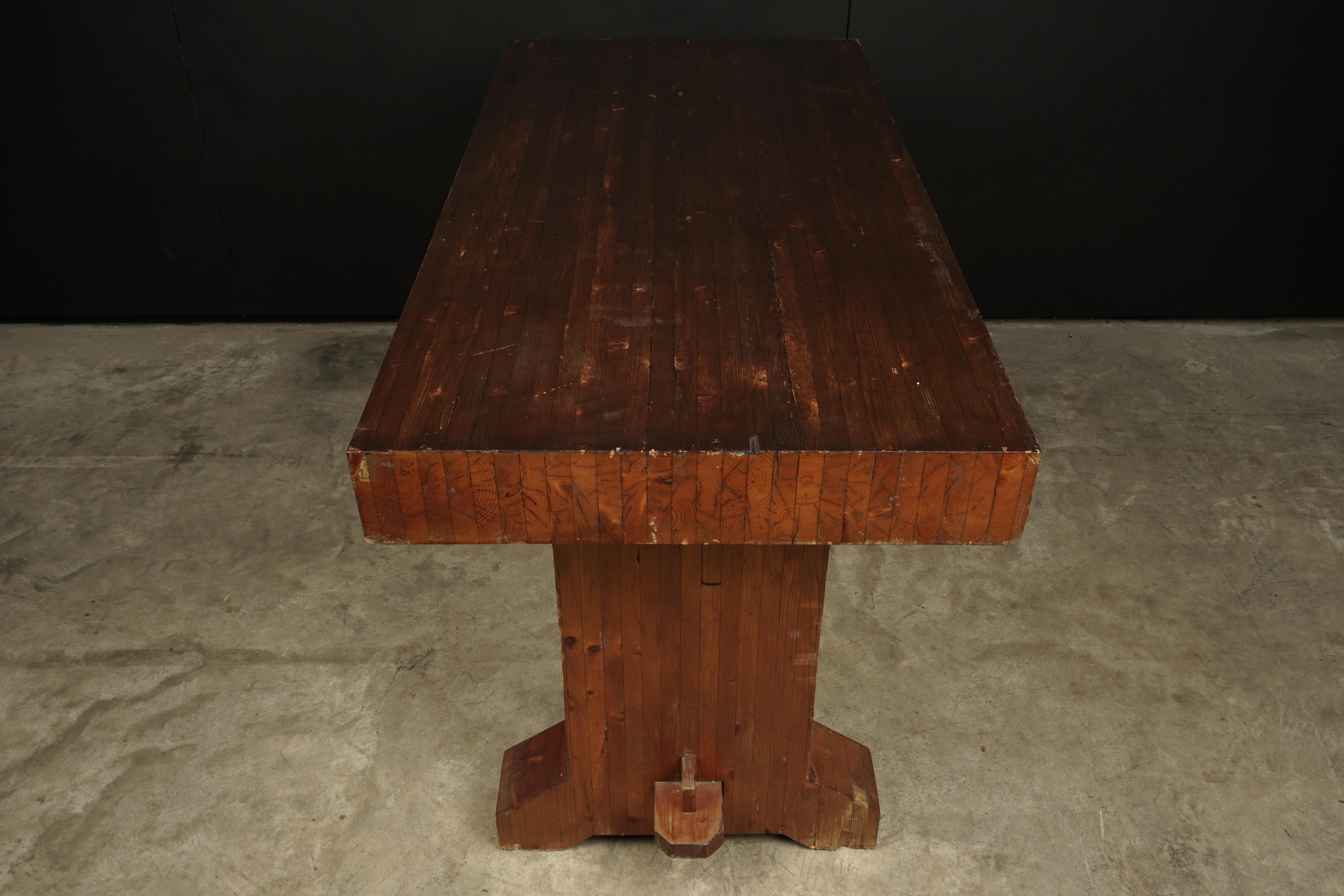 Rare Brutalist Table from France, 1960s In Good Condition In Nashville, TN