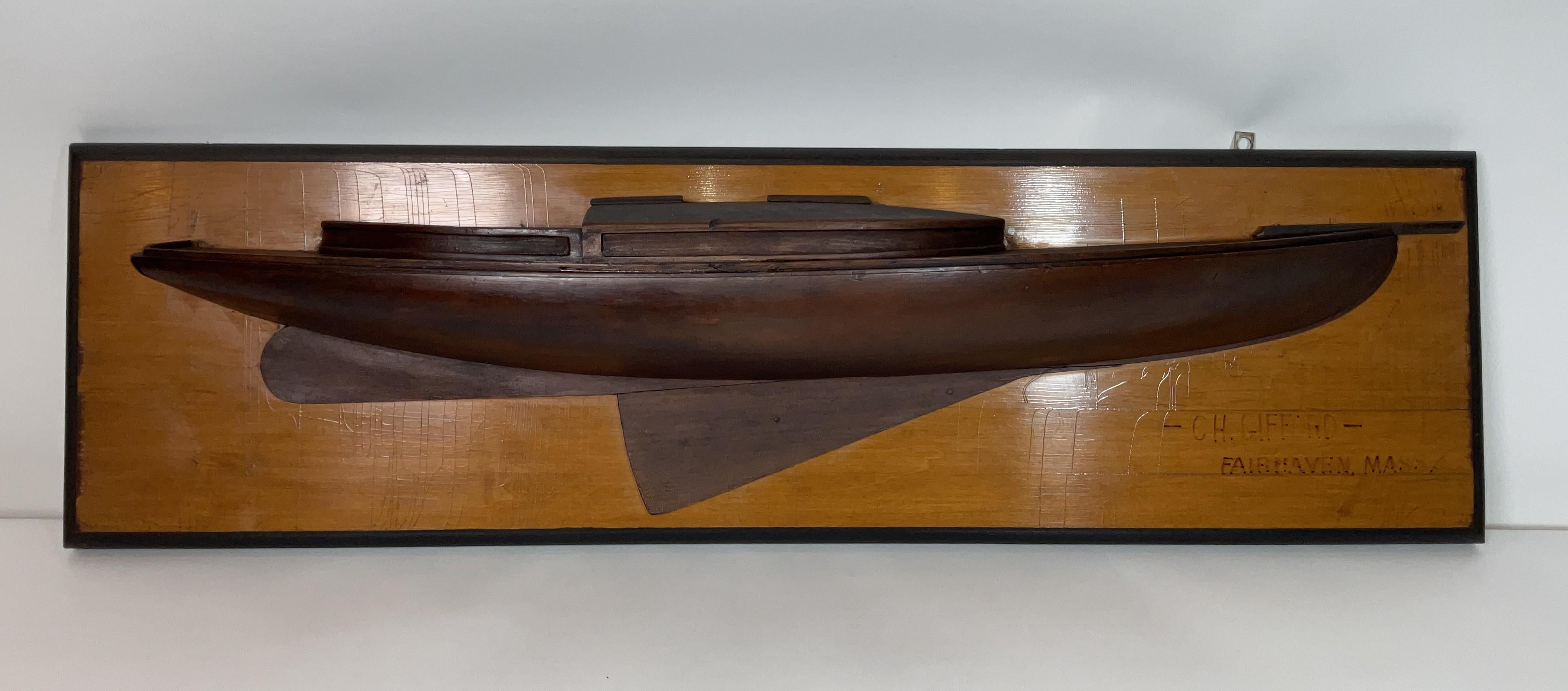 Rare Builders Half Model by Marine Artist Charles Henry Gifford In condizioni buone in vendita a Norwell, MA