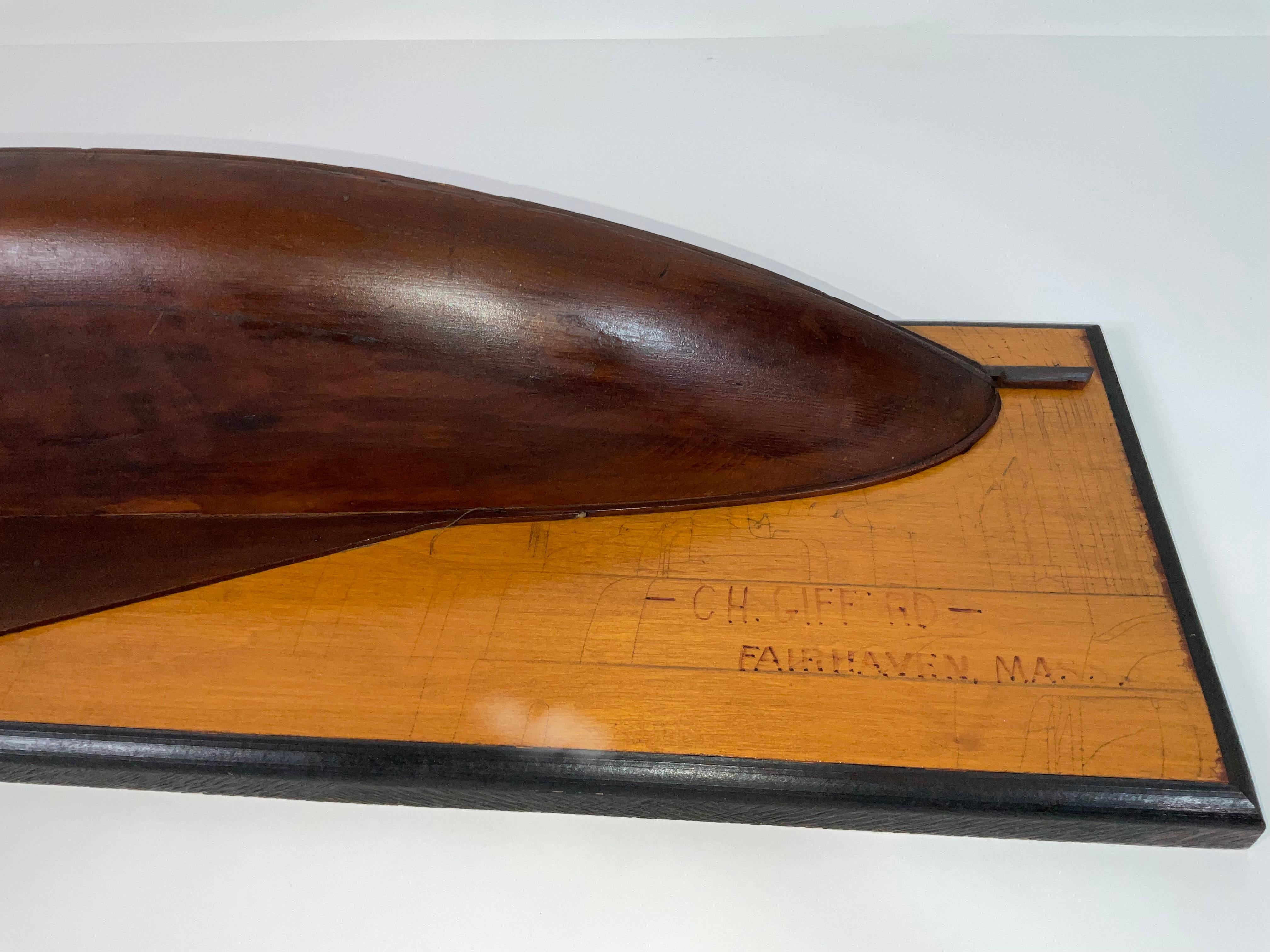 Rare Builders Half Model by Marine Artist Charles Henry Gifford in vendita 3