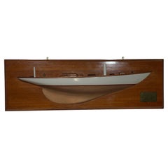 Rare Builders Half Model of the Herreshoff Yacht Avanti
