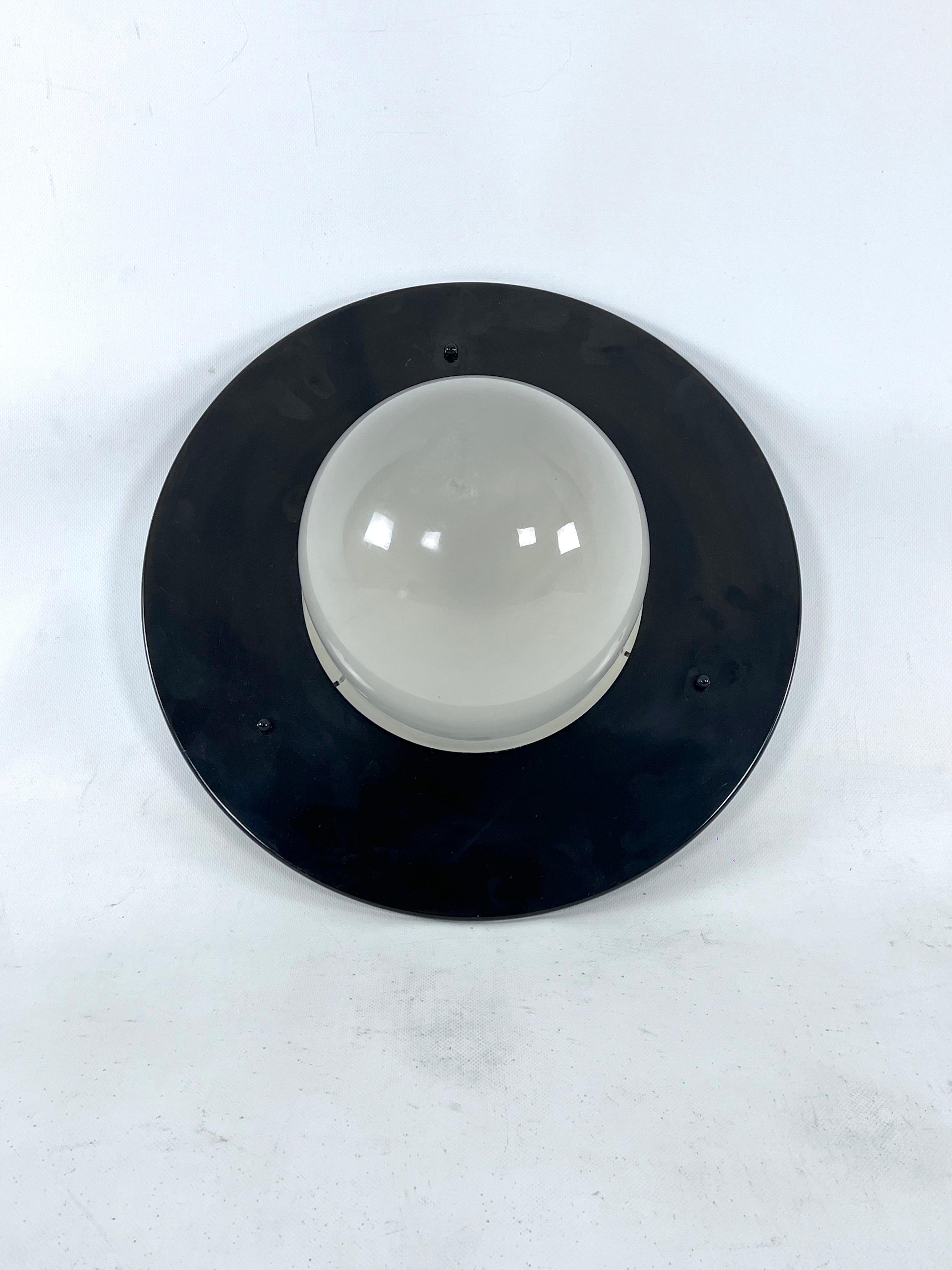 Mid-Century Modern Rare Bulbo Grande Ceiling or Wall Lamp by Quattrifolio, Italy, 1970s For Sale