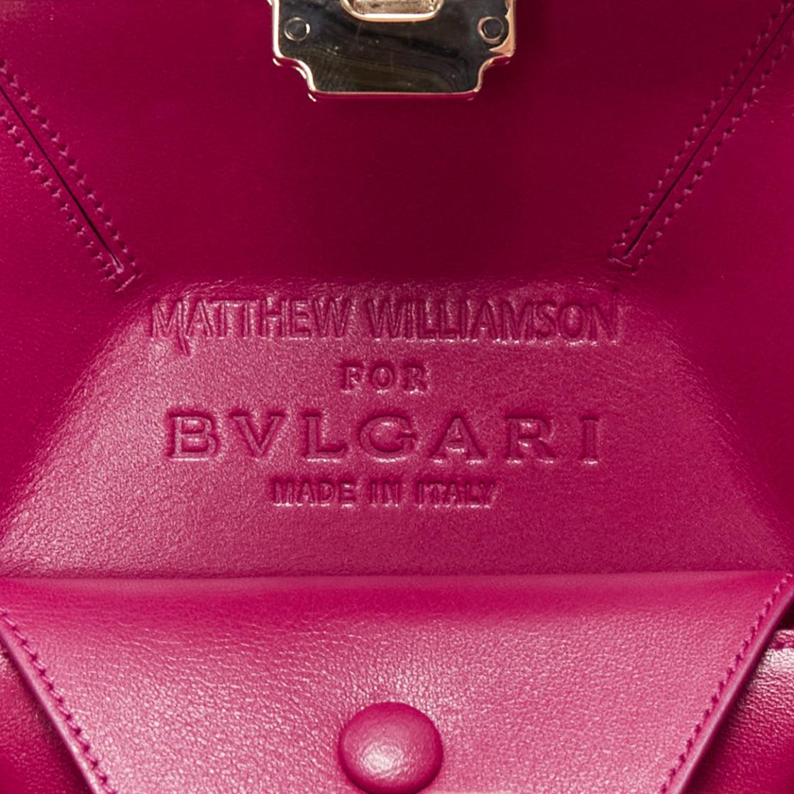 rare BULGARI Matthew Williamson 2011 pink heart kaleidoscrope jewel clutch bag 4