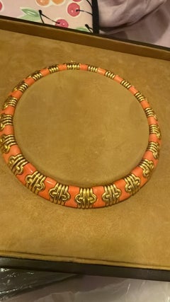 Rare! Bulgari Parentesi coral necklace