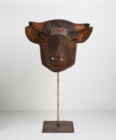 Rare Bull Theatre Mask, Belgium, circa 1930