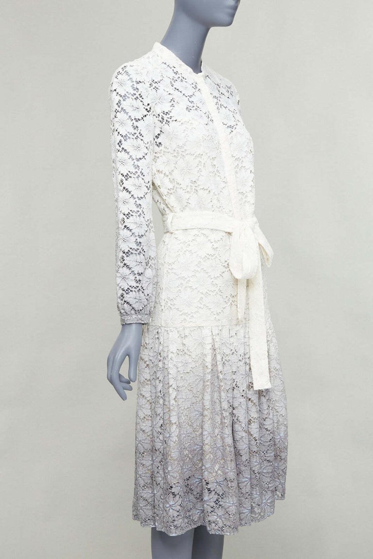 burberry prorsum green lace dress Burberry Prorsum Open Back Embroidered Lace Dress