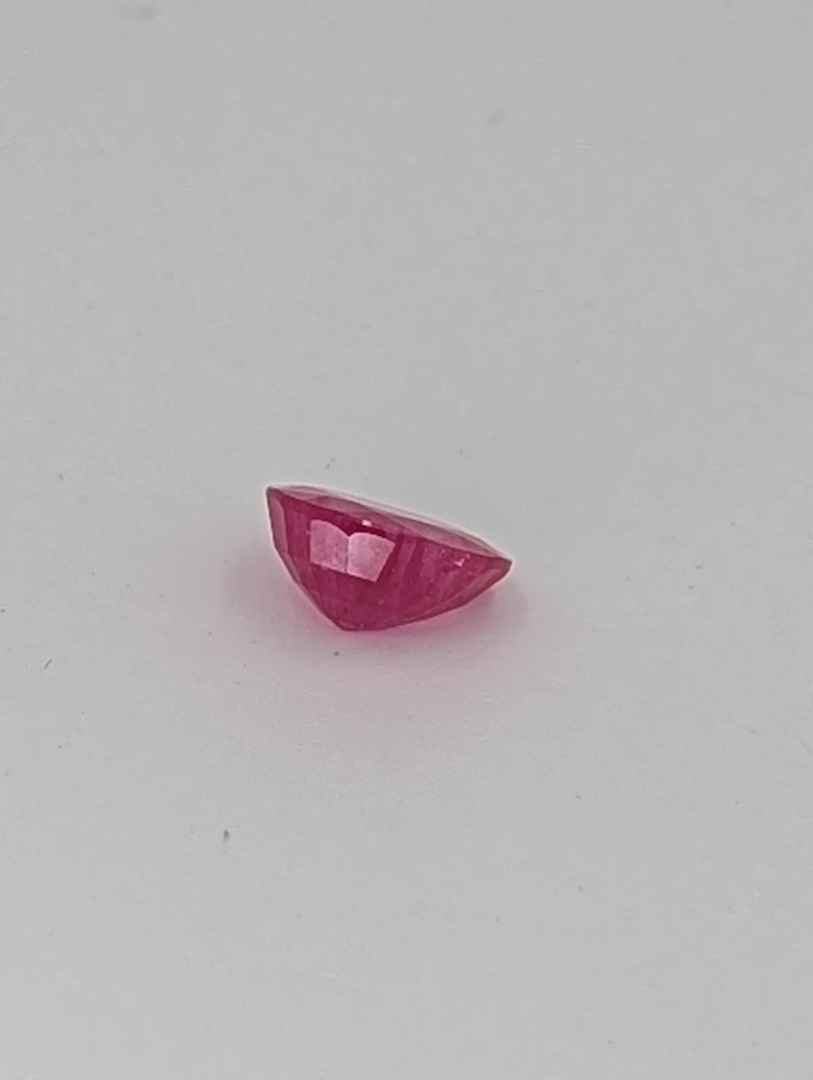 Raro Birmania 2.54CT Rubí Natural No Calentado Birmano Corte oval en venta