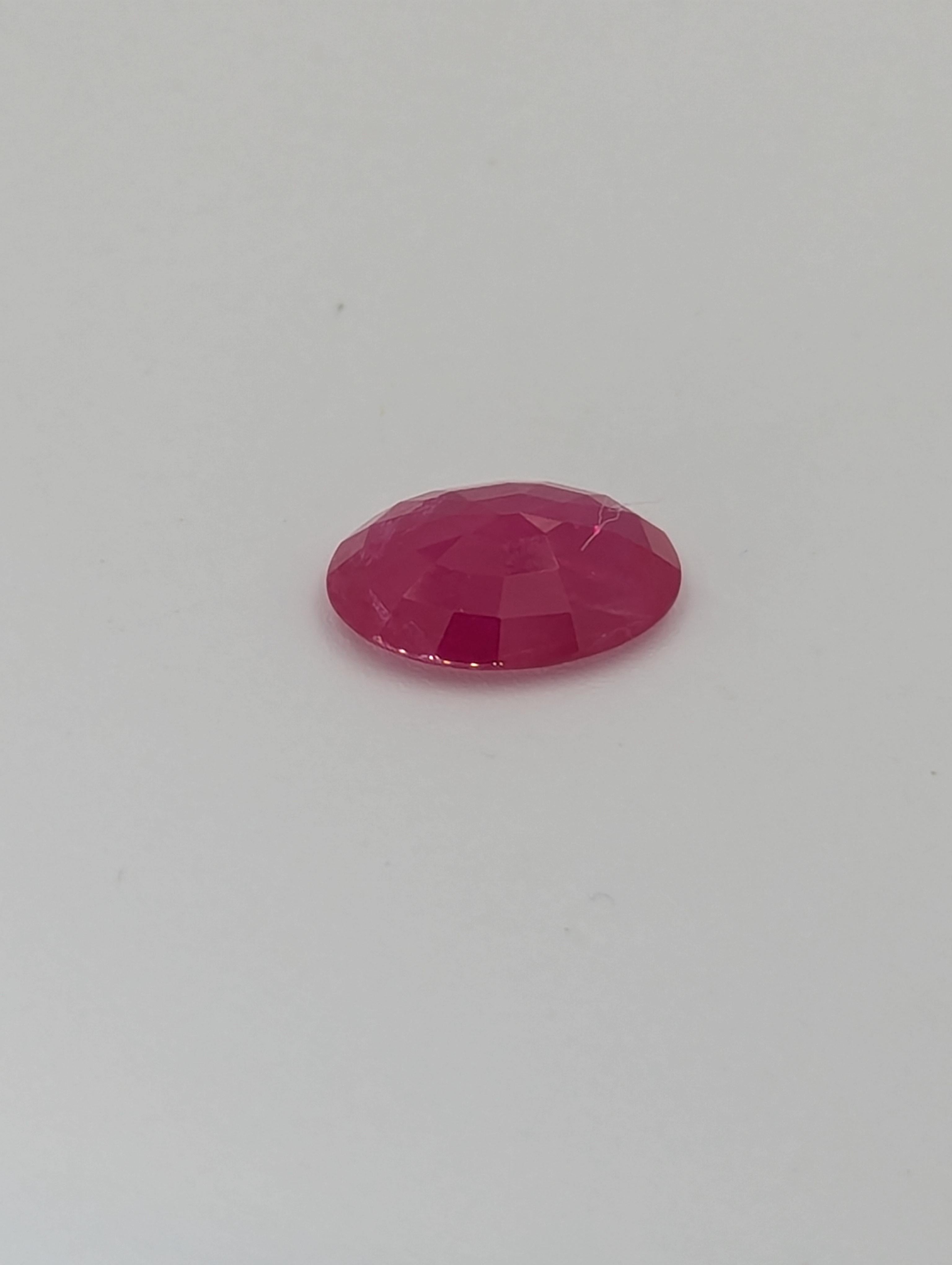 Seltener Burma 3.06CT Natürlicher Rubin Unerhitzt Burmese (Ovalschliff) im Angebot