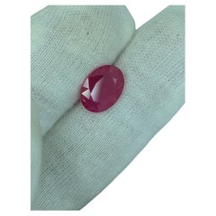 Seltener Burma 3.06CT Natürlicher Rubin Unerhitzt Burmese