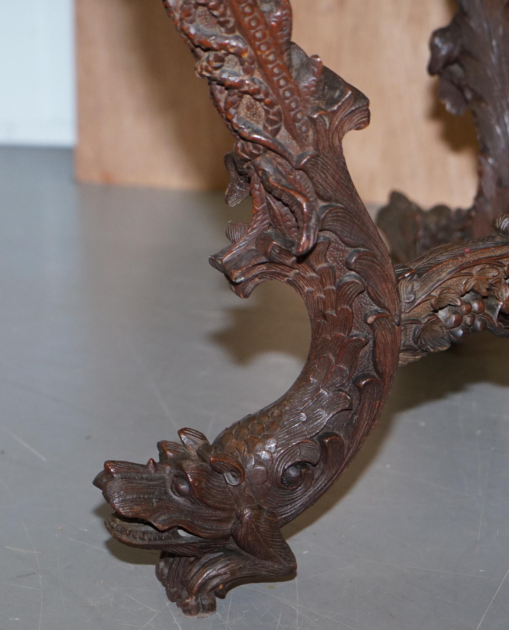 Rare Burmese circa 1880 Anglo Indian Hardwood Square Centre Occasional Table 6