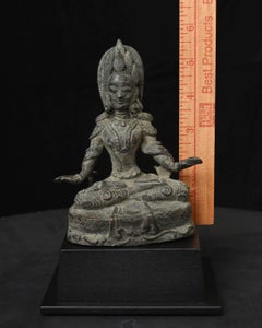 Rare Burmese Hindu Cast Bronze Sculpture, Pre-1000 AD, Expressive Art Piece
