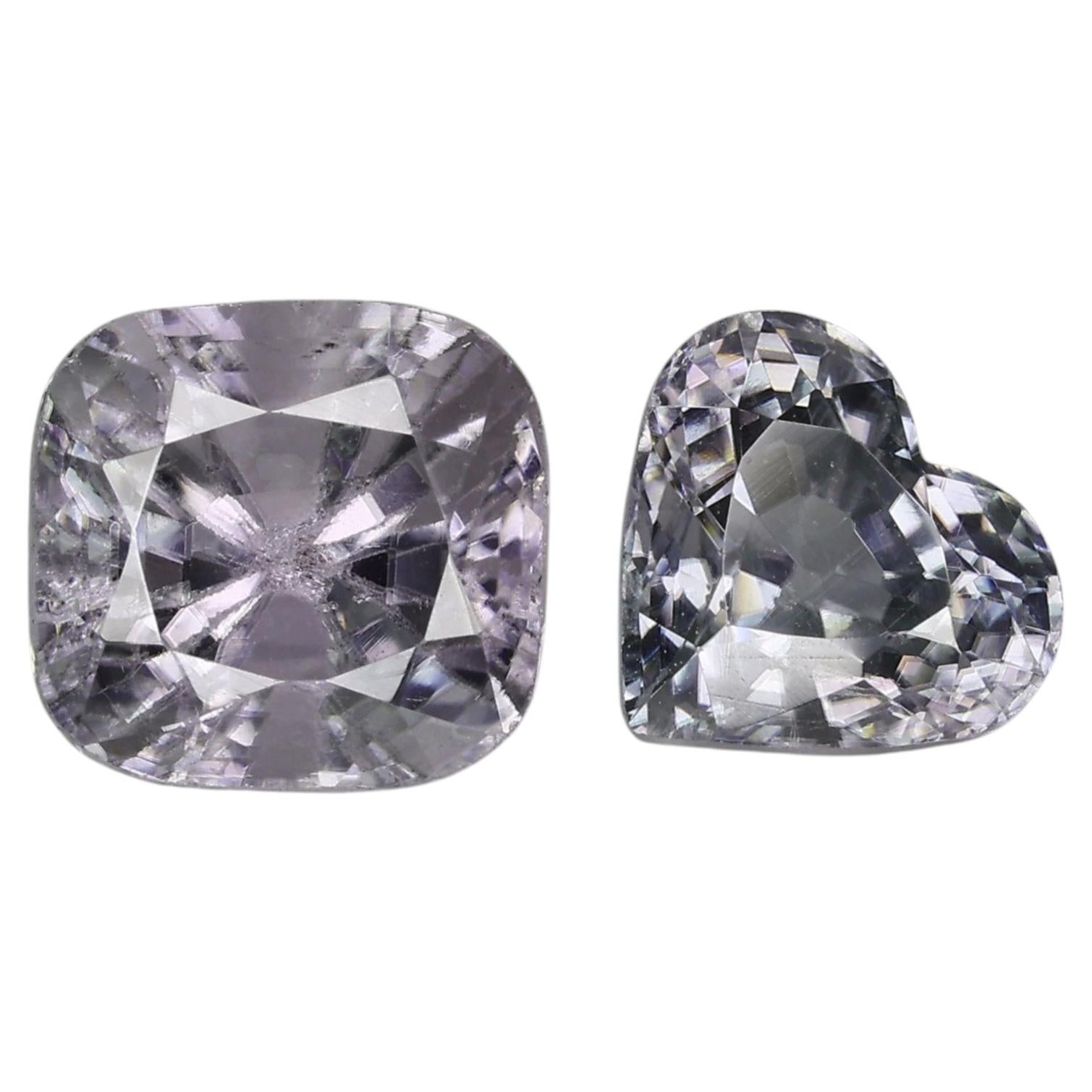 Rare burmese zircon set, 5.5 cts For Sale