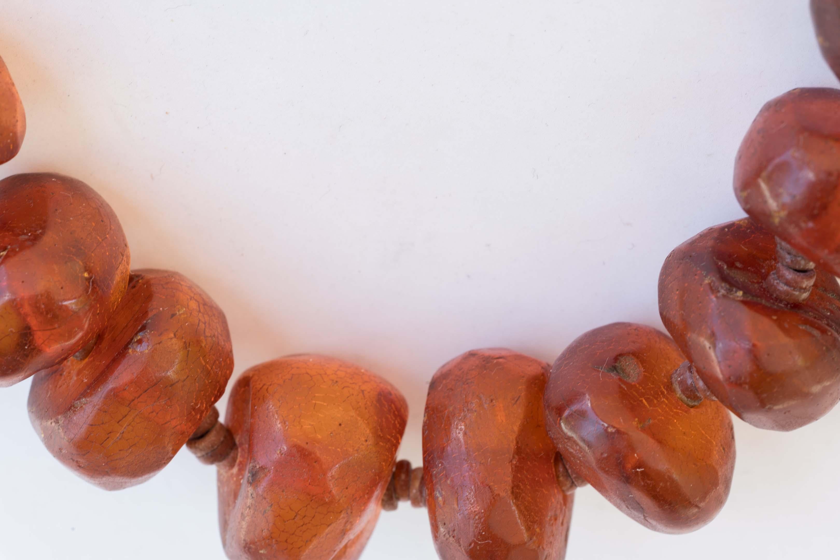 amber fossil necklace