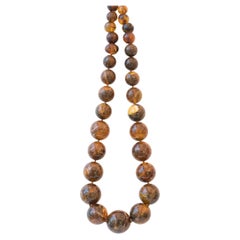 Rare Burmite Tribal 140 gram Amber Necklace 