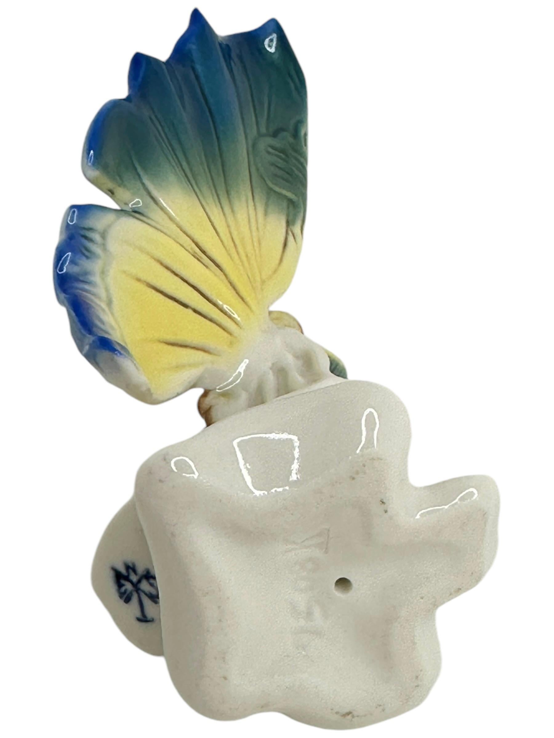 Seltene Schmetterling-Porzellan China-Figur von Ens Antique German 1920er Jahre im Angebot 1